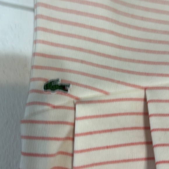 Lacoste Short Sleeve Stripe Cotton Dress Open Back Preppy NWT Sz 0 - Picture 13 of 14